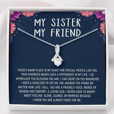 My Sister My Friend, You Are My Trusted Friend, Necklace With Message Card, Alluring Beauty Necklace, Raksha Bandhan Gift, Gift Ideas For Sister, Birthday Gift