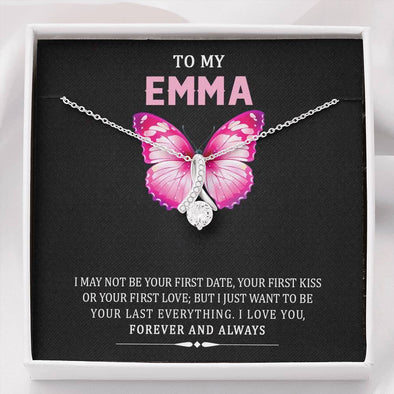 To My Wife, I Love You Forever And Always, Present For Wife, Couple Accessories, Customized Alluring Beauty Necklace, Personalized Pendant, Valentine’s Gift