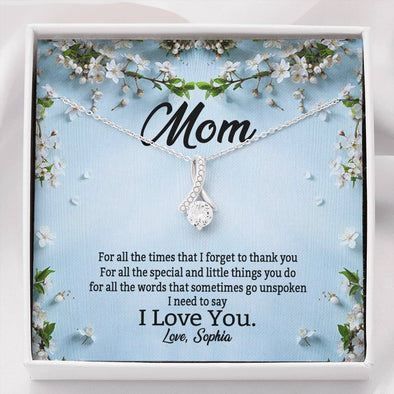 To My Mom, Mom I Need To Say I Love You, Silver Alluring Beauty Necklace, Gift Ideas For Mom, Customized Necklace, Birthday, Happy Mother's Day, Birthday
