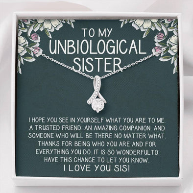 To My Sister, You Are My Trusted Friend, Necklace With Message Card, Alluring Beauty Necklace, Raksha Bandhan Gift, Gift Ideas For Sister, Birthday Gift For Sister