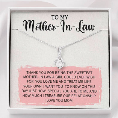 Future Mother In Law Necklace With Message Card, Mother Day Necklace, Ideas For Her, Alluring Necklace, Birthday Gift, Mother in Law Gifts For Christmas, Mom I Love You