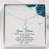 To My Mom, There Are Not Enough Hugs In The World , Necklace With Message Card, Customized Necklace, Silver Alluring Beauty Necklace, Gift Ideas For Mom