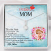 To My Mom, Mom Your Warm Hugs Are Always There, Gift Ideas For Mom, Customized Necklace, Birthday, Happy Mother's Day, Birthday, Necklace With Message Card