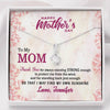 To My Mom, Because Of You I May Find My Own sunshine, Silver Alluring Beauty Necklace, Gift Ideas For Mom, Customized Necklace, Happy Mother's Day, Birthday