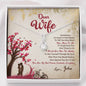 Dear Wife, You Are My Soulmate, Customized Alluring Beauty Necklace, Custom Couple Gifts, Gift For Valentine's Day, Birthday, Anniversary, Jewelry For Her