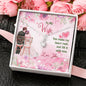To My wife, You Make My Heart Melt And Fill It With Love Customized Alluring Beauty Necklace, Gift From Husband To Wife, Silver Jewelry For Her, Custom Couple Gifts
