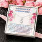 To My Godmother, Alluring Beauty Necklace With Our Bond Will Never Cease To Grow Message Card, Mother's Day Gift, Pendant For Her, Birthday, Anniversary, Gift For Her, Jewelry For Her
