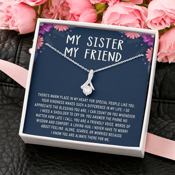 My Sister My Friend, You Are My Trusted Friend, Necklace With Message Card, Alluring Beauty Necklace, Raksha Bandhan Gift, Gift Ideas For Sister, Birthday Gift
