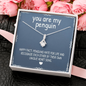 You Are My Penguin, Alluring Beauty Necklace With Message Card, Jewelry For Her, Pendant For Her, Gift For Wife From Husband, Birthday, Anniversary Gift For Wife