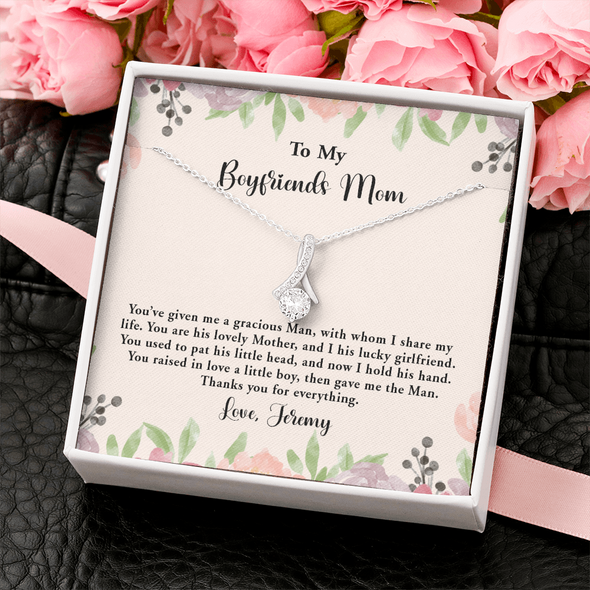 To My Boyfriend's Mom, Alluring Beauty Necklace, Mother's Day Gift For Her, Christmas Gift, Birthday Gift, Necklace For Her, Precious Gift For Her, Jewelry For Her