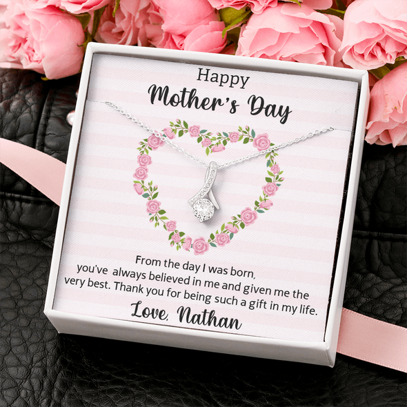 Happy Mother's Day, Alluring Beauty Necklace, Gift For Mom From Daughter, Mother's Day Special Gift, Mom Birthday Gift from Daughter, Jewelry Gift for Mom, Necklace for Mom