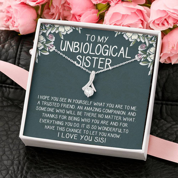 To My Sister, You Are My Trusted Friend, Necklace With Message Card, Alluring Beauty Necklace, Raksha Bandhan Gift, Gift Ideas For Sister, Birthday Gift For Sister