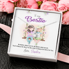 To My Bestie, Alluring Beauty Necklace With No Matter Where We Go, No Matter What We Do Message Card, Jewelry For Her, Birthday, Gift For Her, Necklace for Her, Customized Message Card