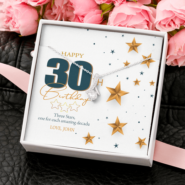 Customized Birthday Name & Age, Alluring Beauty Necklace, Gift For Mom/Wife/Girlfriend/Sister, Best Birthday Gift For Her, Jewelry For Her, Precious Gift For Her, Necklace For Her