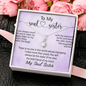 To My Soul Sister, Alluring Beauty Necklace With You Will Always Be The Sister Of My Soul, The Best Friend Of My Heart Message Card, Necklace for Her, Birthday, Gift For Her, Jewelry For Her