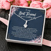To My Bestie, The Ultimate Best Friend, Gift For Friend, BFF Gift, Friendship Gift, Friendship Necklace, Best Friend Gift, Alluring Beauty Necklace, Happy Wedding Day