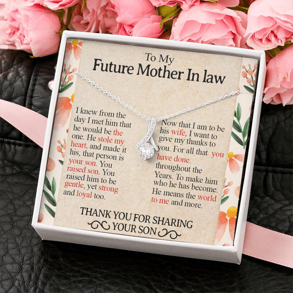 Future Mother In Law Necklace With Message Card, Mother Day Necklace, Ideas For Her, Alluring Necklace, Birthday Gift, Mother in Law Gifts For Christmas, Mother in Law Jewelry