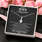To My Wife Always Remember, Alluring Beauty Necklace With If There's Life After That, I'll Love You Then Message Card, Anniversary, Birthday, Gift For Her, Jewelry For Her, Pendant For Her