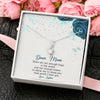 To My Mom, There Are Not Enough Hugs In The World , Necklace With Message Card, Customized Necklace, Silver Alluring Beauty Necklace, Gift Ideas For Mom