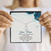 To My Mom, There Are Not Enough Hugs In The World , Necklace With Message Card, Customized Necklace, Silver Alluring Beauty Necklace, Gift Ideas For Mom