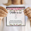 Dear Mom, Thank You For Loving Me As You Own, Future Mother In Law Necklace With Message Card, Mother Day Necklace, Ideas For Her, Alluring Necklace, Birthday Gift, Christmas Gift