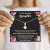 To My Daughter, You Are A True Gifts From Above, Necklace With Message Card, Birthday Gift, Gift Ideas For Daughter, Customize Necklace, Alluring Beauty Necklace