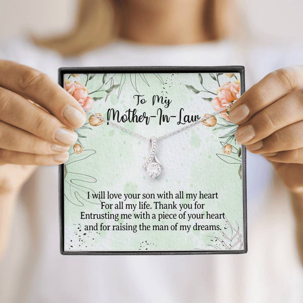 Dear Mom, I Love Your Son, Future Mother In Law Necklace With Message Card, Mother Day Necklace, Ideas For Her, Alluring Necklace, Birthday Gift, Christmas Gift For Mom