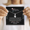 To My Mom, You Are Truly A Wonderful Person, Necklace With Message Card, Customized Necklace, Silver Alluring Beauty Necklace, Gift Ideas For Mom, Happy Mother's Day
