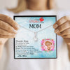 To My Mom, Mom Your Warm Hugs Are Always There, Gift Ideas For Mom, Customized Necklace, Birthday, Happy Mother's Day, Birthday, Necklace With Message Card