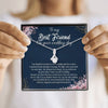 To My Bestie, The Ultimate Best Friend, Gift For Friend, BFF Gift, Friendship Gift, Friendship Necklace, Best Friend Gift, Alluring Beauty Necklace, Happy Wedding Day