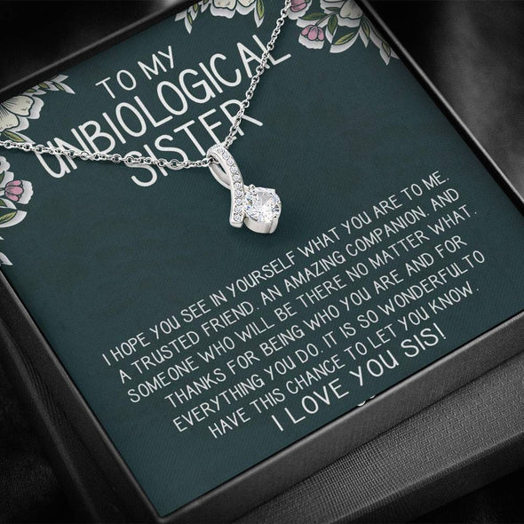 To My Sister, You Are My Trusted Friend, Necklace With Message Card, Alluring Beauty Necklace, Raksha Bandhan Gift, Gift Ideas For Sister, Birthday Gift For Sister