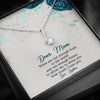 To My Mom, There Are Not Enough Hugs In The World , Necklace With Message Card, Customized Necklace, Silver Alluring Beauty Necklace, Gift Ideas For Mom