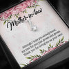 Dear Mom, Thank You For Loving Me As You Own, Future Mother In Law Necklace With Message Card, Mother Day Necklace, Ideas For Her, Alluring Necklace, Birthday Gift, Christmas Gift