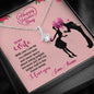 My Dear Wife, With You I Never Worry About Being Judged, Necklace With Message Card On Demand, Personalized Pendant, Alluring Beauty Necklace For Wife