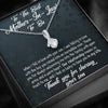 Dear Mom, Thank You For Sharing Your Son, Future Mother In Law Necklace With Message Card, Mother Day Necklace, Ideas For Her, Alluring Necklace, Birthday Gift, Christmas Gift