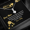 To My Mom, Flowers Are Not Enough To Express How Special You Are To Me, Silver Alluring Beauty Necklace, Gift Ideas For Mom, Customized Necklace, Happy Mother's Day