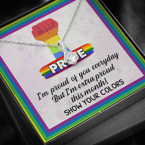 To My Daughter, I'm Proud Of You Everyday, Necklace With Message Card, Wedding Gift, Alluring Necklace, Birthday Gift, Gift Ideas For Daughter, Congratulations Gift