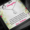 To My Daughter, You Will Always Find Me Right Here For You, Necklace With Message Card, Gift Ideas For Daughter, Customize Necklace, Alluring Beauty Necklace