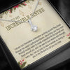 To My Incredible Sister, Necklace With Message Card, Alluring Beauty Necklace, Raksha Bandhan Gift, Gift Ideas For Sister, Birthday Gift, Brother To Sister
