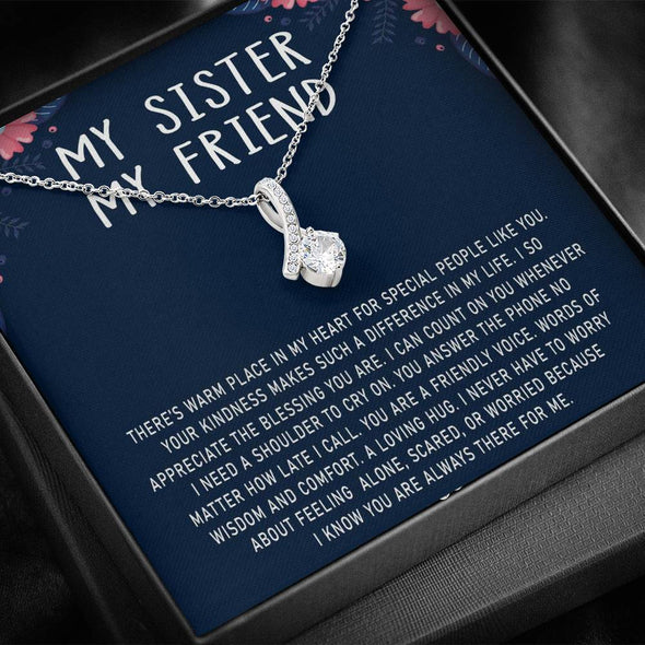 My Sister My Friend, You Are My Trusted Friend, Necklace With Message Card, Alluring Beauty Necklace, Raksha Bandhan Gift, Gift Ideas For Sister, Birthday Gift
