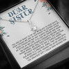 Dear Sister, You Are My Night To My Day, Necklace With Message Card, Alluring Beauty Necklace, Raksha Bandhan Gift, Gift Ideas For Sister, Birthday Gift
