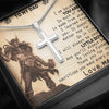 To My Dad, You'll Always Be My Loving Father, Necklace With Message Card, Gift Ideas For Dad, Customized Necklace, Artisan Crafted Cross Necklace, Birthday