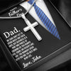 To My Dad, The Moments Spent With You Are The Best Ones In My Life, Happy Father's Day, Necklace With Message Card, Gift Ideas For Dad, Crafted Cross Necklace