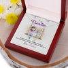 To My Bestie, Alluring Beauty Necklace With No Matter Where We Go, No Matter What We Do Message Card, Jewelry For Her, Birthday, Gift For Her, Necklace for Her, Customized Message Card