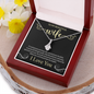 To My Beautiful Wife, Alluring Beauty Necklace With I Would Give You The Ability To See Yourself Through My Eyes Message Card, Birthday, Gift For Her, Jewelry For Her, Pendant For Her