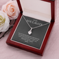 My Soulmate, Alluring Beauty Necklace With Message Card, Pendant For Her, Birthday, Gift For Her, Jewelry For Her, Anniversary Gift, Flawless Necklace With Message Card