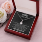 To My Wife Always Remember, Alluring Beauty Necklace With If There's Life After That, I'll Love You Then Message Card, Anniversary, Birthday, Gift For Her, Jewelry For Her, Pendant For Her