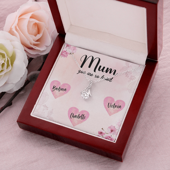 Mum Customized Pendant, Alluring Beauty Necklace, Customized Pendant For Her, Mother's Day Gift, Birthday Gift, Christmas, Anniversary, Gift For Her, Valentine's Day, Jewelry For Her