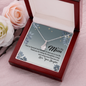 To My Mom, Alluring Beauty Necklace With Thank You For Being The Loving And Caring Mom Message Card, Pendant For Her, Mother's Day Gift, Birthday, Anniversary, Gift For Her, Jewelry For Her