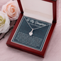To My Daughter On Your Pregnancy, Alluring Beauty Necklace Gift With Pregnancy Is The Only Time When You Fall in Love Message Card, Pregnancy Gift For Your Daughter, Pendant For Her, Necklace For Her